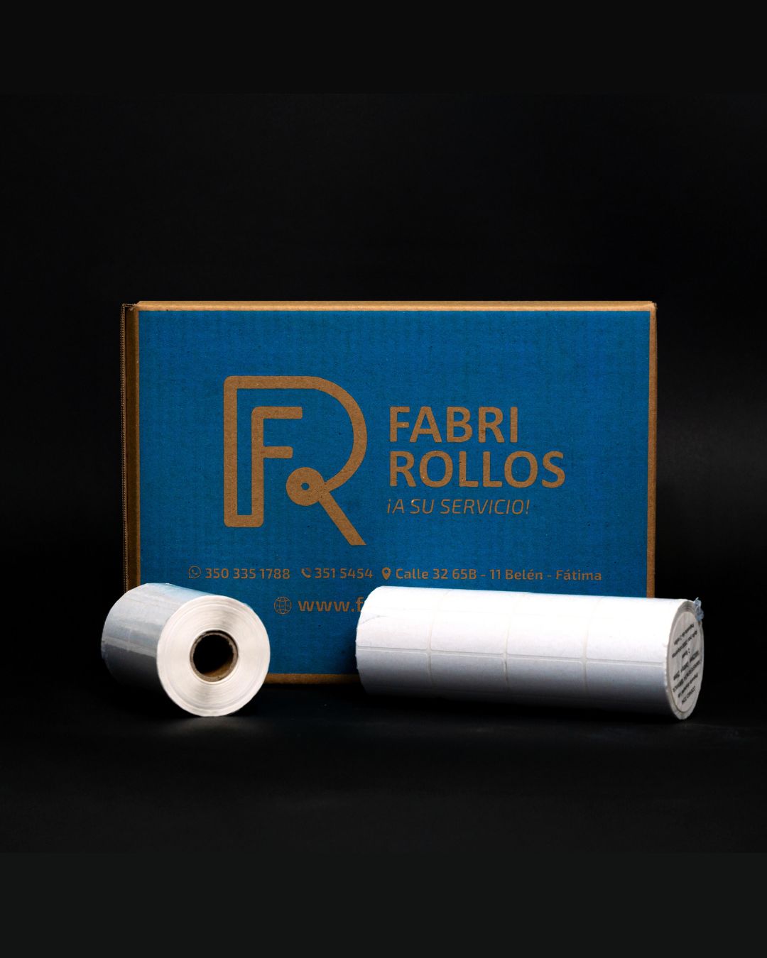 7254: Etiqueta de papel TD 50 x 25mm C:25mm 2 Líneas