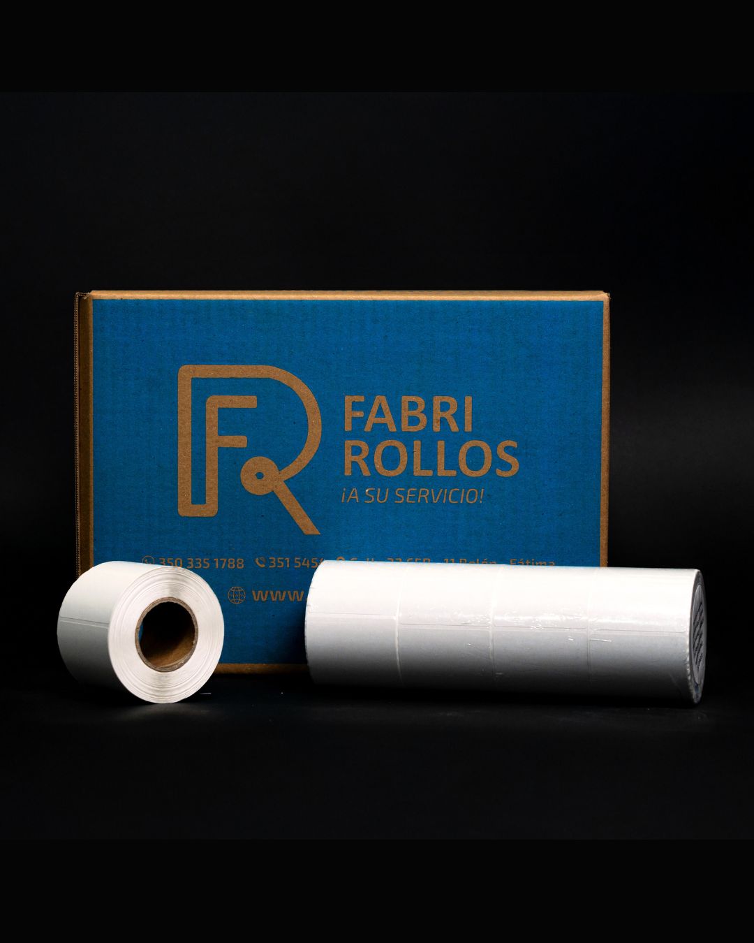 7457: Etiqueta papel TD 57x 60mm C:40mm